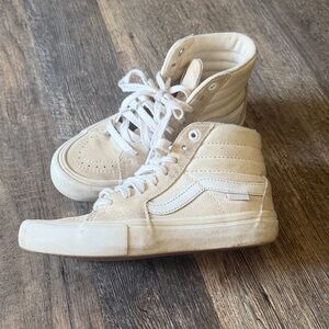Vans Cream High-Top Sneakers